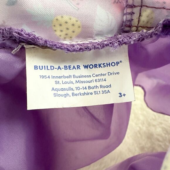 Build A Bear Workshop Purple Halter Dress Flamingo Summer Clothes Accessory Girl - Picture 4 of 4